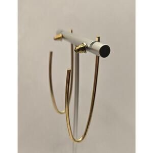 vintage Avon long Oval Hoop Open End Earrings